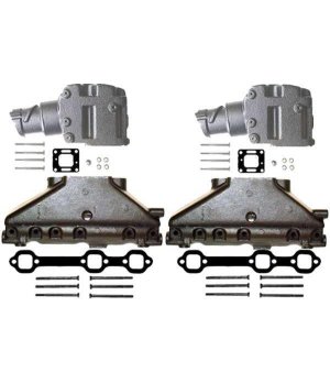 MERCRUISER V6 ELLENBOGENVERTEILER-KIT 99746A17 807988A03Kit compuesto por 2 colectores, 2 codos, juego de juntas y tornillos de 
