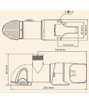 Bomba Achique Automatic a S14A 12V 800GPH SFBP1G80014A - vista detalle nautico