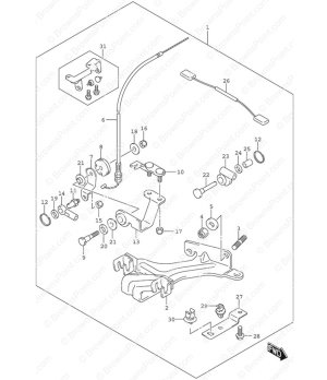 R/con & Stopper Suzuki 67101-91J00 SUZ67101-91J00