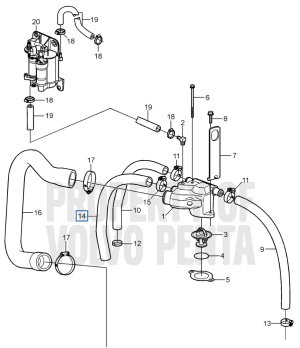 MANICOTTO ORIGINALE VOLVO 3817817