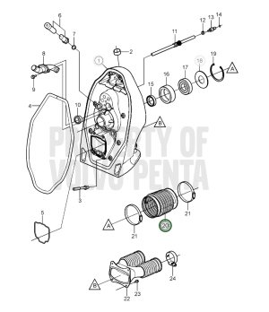 ORIGINAL VOLVO TRANSMISSION BELLOWS 21277185Para colas Volvo XDP-B
Referencia Volvo 21277185