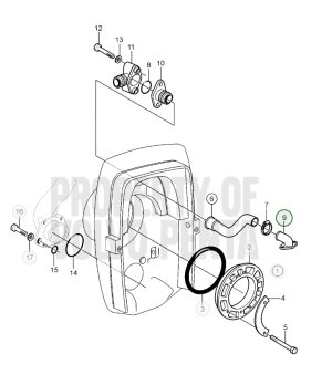 copy of PIPETTE À EAU 872752PARA COLAS VOLVO DP, DPD, DPE, DPG, DPH, DPX
