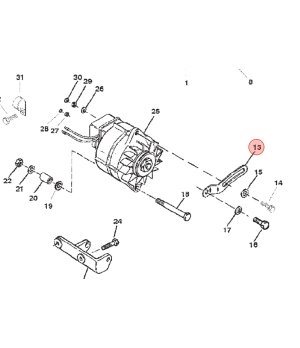 Soporte Alternador Original 58333 Mercruiser MCM58333 - vista detalle