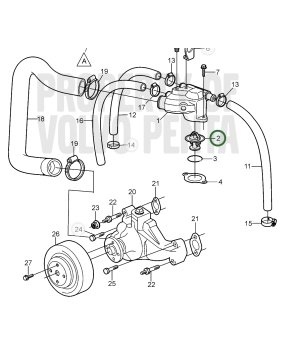 Termostato 66º 3587597 REC3587597 Volvo Penta - vista detalle