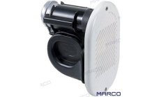 ELECT. 12VBocina electroneumática empotrable con compresor integrado que permite la inmediata emisión del sonido. Rejilla de ASA