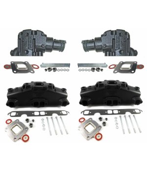 KIT Colectores y Codos Bajos Dry Joint Mercruiser V8 MPI KITCOLMCMV8DRY