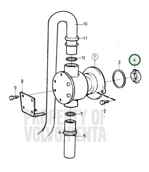 VOLVO PUMPENZENTRUM 858467PARA VOLVO 
MD 31, MD 41
KAD/KAMD 42