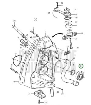 CUSCINETTO DI POPPA VOLVO 3888555