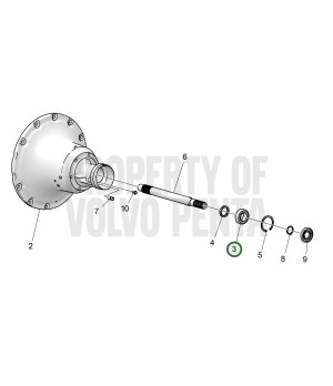 Cojinete Bolas Original Volvo 184841 VOP184841 - vista detalle