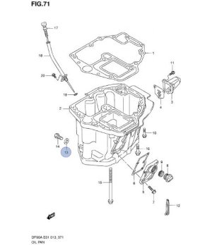 5030465 CRANKCASE PLUG GASKET