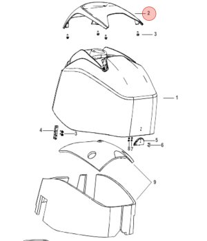 DEFLECTOR AIRE CAPOTA MERCURY 8M0159887