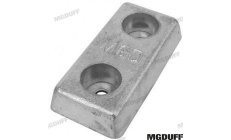 Anodo Piastra Alluminio 1,9 kg (MGD40AHD)Anodo in alluminio da 1,9 kg per protezione catodica di motori fuoribordo. Previene la 