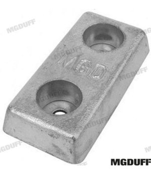 Anodo a Piastra di Zinco 4,4 kg (MGD40ZHD)Anodo a piastra di zinco 4,4 kg per protezione catodica dello scafo e motori marini. P