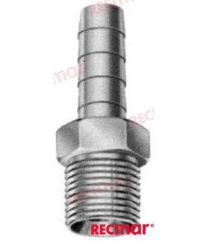 BRASS CONNECTOR 1/4" NPTX1/4