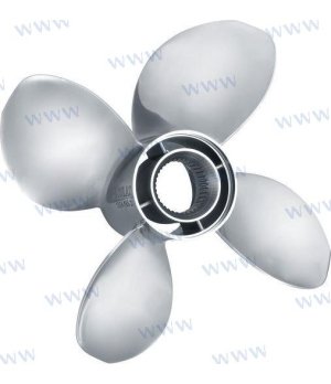 Hélice Inox Bravo III 13 3/4x27 Direita 3 Pás (SOL1651-140-27)Hélice inox Bravo III 13 3/4x27, 3 pás, rotação direita. Resistênc