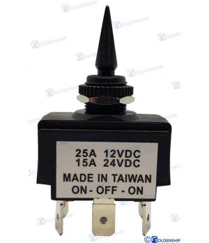 Interruptor ON-OFF-ON (SIETG40450)Interruptor marítimo de três posições ON-OFF-ON para barcos e lanchas. Comutação fiável com co