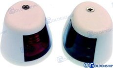 Coppia di luci di navigazione bianche LED (GS10308)Coppia di luci di navigazione bianche LED per imbarcazioni. Efficienza energe