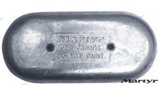 Ânodo de Alumínio (CMZ24B-A)Ânodo de sacrifício em alumínio de alta pureza, ideal para proteção anticorrosiva em água salgada e 