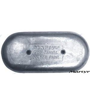 Ânodo de Alumínio (CMZ24B-A)Ânodo de sacrifício em alumínio de alta pureza, ideal para proteção anticorrosiva em água salgada e 