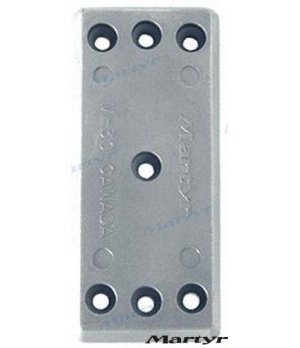 Ânodo de Casco 159x70 mm Alumínio (CMM30-A)Ânodo de casco em alumínio marinho (159x70 mm) para proteção catódica eficaz em água 