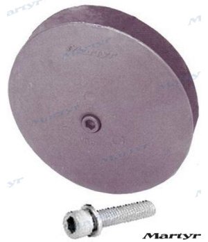 Anodo Disco 165 mm (CMR-7)Anodo disco 165 mm per protezione catodica marina. Protezione duratura contro la corrosione per motori