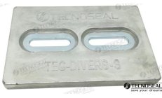 Piastra USA 152x102x13 HC66 Minidivers (TENTECDIVERSS)Piastra USA 152x102x13 HC66 per sistemi Minidivers. Lega resistente alla c