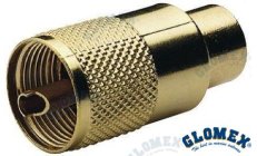 Connettore PL259 Gold per RG213 (GLORA131GOLD)Connettore PL259 Gold per RG213 con placcatura dorata. Resistente alla corrosione,
