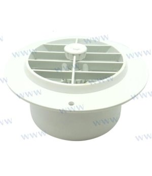 Griglia PVC Bianca Orientabile 100mm (WBCL004092A)Griglia PVC bianca orientabile da 100mm, resistente alla corrosione marina. Id