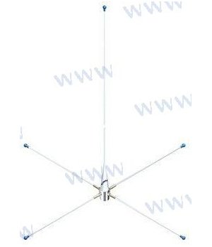Antenna VHF con Dipoli PRA108Antenna VHF omnidirezionale con dipoli per comunicazioni marine affidabili. Costruzione robusta e i