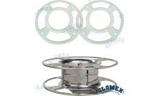 BASE RÉGLABLE 0/5, ACIER INOXYDABLE. POUR ANTENNES T