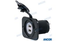 BASIS 12VDC 2 USB-LADEGERÄT 5V 2.1AC/Licht
