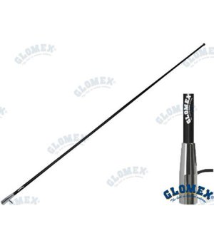 ANTENNE AM/FM 1,5 m FIL CHROME NOIR