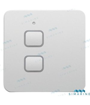 Interruttore Luce Nereide 2 Pulsanti Argento (SIMNLS2S)Interruttore luce marina Nereide a 2 pulsanti in argento. Controllo affid