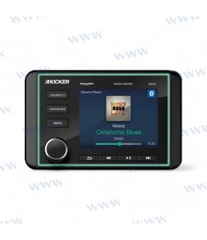 Kicker Media Center Color (KA46KMC5)Sistema audio marino Kicker con display a colori. Connettività Bluetooth, USB e AUX per un i
