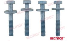 Kit 4 Viti (REC90103-ZY1-000)Kit di 4 viti di ricambio per motori fuoribordo e componenti marini. Resistenti alla corrosione e f
