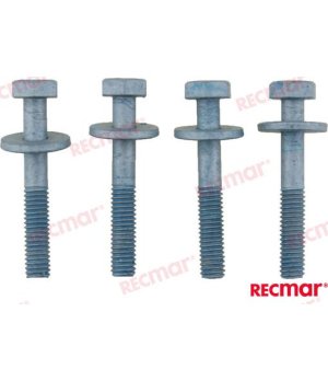Kit 4 Viti (REC90103-ZY1-000)Kit di 4 viti di ricambio per motori fuoribordo e componenti marini. Resistenti alla corrosione e f