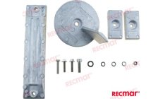 Anodo in Alluminio (RECKITH75-115AL)Anodo in alluminio per protezione catodica di motori fuoribordo e componenti marini. Protezi