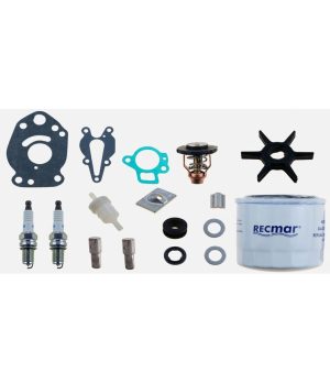 Kit Manutenzione Mercury (RECKITMER323)Kit completo di manutenzione per motori Mercury. Contiene filtri, cinghie, pompe e anodi 
