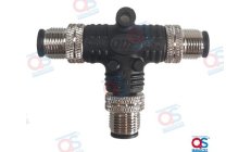 Connettore T CAN M-M-M DPMS (QSDPMSTCNMMM)Connettore T CAN maschio-maschio-maschio per sistemi marini. Raccordo affidabile per r