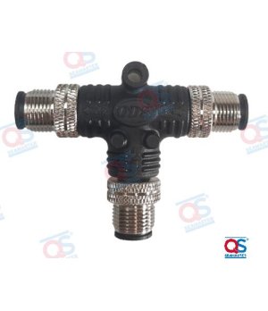 Conector T CAN M-M-M DPMS (QSDPMSTCNMMM)Conector T CAN M-M-M DPMS para ligação de equipamentos de navegação marítima. Divisor de
