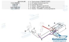 Kit Motore Fuoribordo/Popa 1 Trim 24V (GLESA2A-1E-OSBD-TR24)Kit motore fuoribordo con trim 24V per barche. Sistema completo e af