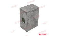 Ânodo de Alumínio (REC804043AL)Ânodo de alumínio sacrificial para proteção catódica de motores e estruturas submersas. Protege c