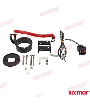 Interruptor de Paragem (REC19674A07)Interruptor de paragem de emergência para motores náuticos. Componente de segurança robusto 