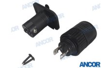 Conector PRO Combo 2 Fios Plug & Connect (AM12VCPS2)Conector de 2 fios com sistema Plug &amp; Connect para equipamentos náuticos