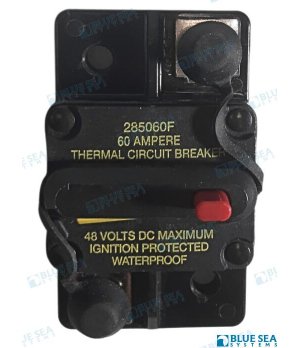 Interruptor Térmico 60A (BS7184)Interruptor térmico 60A para proteção automática de circuitos elétricos em embarcações. Oferece 