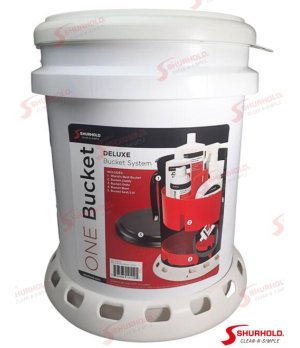 Kit Secchio Pulizia 19 L Bianco (SHU2463)Secchio pulizia 19 L in polipropilene bianco resistente UV. Ideale per la manutenzione 