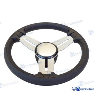 Volante MOD. 015A 350 mm Nero (GS41280)Volante marino 350 mm nero, modello 015A. Controllo preciso e presa ergonomica per il tuo