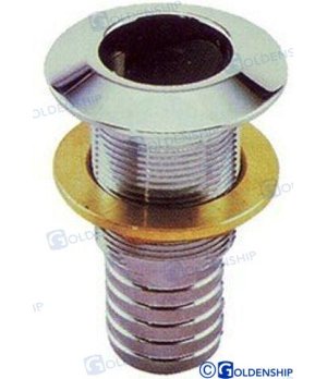MESSING CHROM DURCH RUMPF. 1 1/4"Construidos en latón.