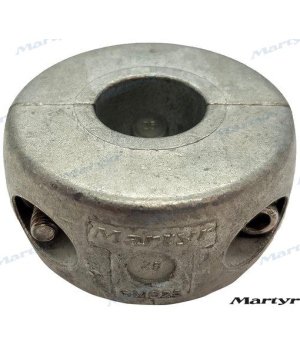 Ânodo de Eixo 25 mm (CMC-25)Ânodo de proteção catódica para eixo de 25 mm. Protege contra corrosão em água salgada.