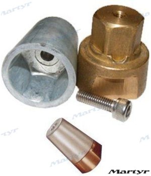 Anodo Radice Albero 40mm (CMPNRAD40C)Anodo di protezione Radice da 40mm per albero motore. Protegge dalla corrosione in acqua sa